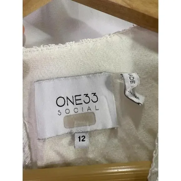 One33 Social White Embroidered Lace Dress Size 12 with Loose stitching is  available for purchase on au PAY Market - Imported Goods Online Store  Co.Ltd. | au PAY Market - Online Shopping Site
